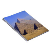 Afrika, Egypte, Caïro, Giza. Grote piramides Notitieboek (Rechterzijde)
