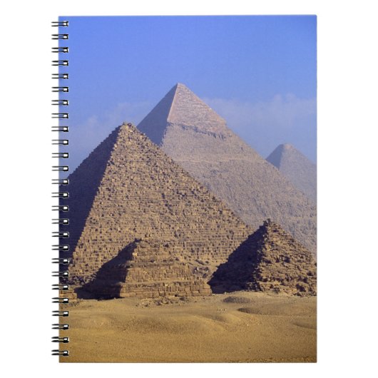 Afrika, Egypte, Caïro, Giza. Grote piramides Notitieboek (Voorkant)