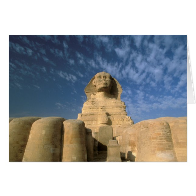 Afrika, Egypte, Caïro, Giza Plateau. Sfinx (Voorkant Horizontaal)