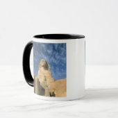 Afrika, Egypte, Caïro, Giza Plateau. Sfinx Mok (Voorkant links)