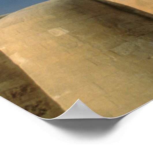 Afrika, Egypte, Caïro, Giza Plateau. Sphinx Poster (Hoek)