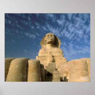 Afrika, Egypte, Caïro, Giza Plateau. Sphinx Poster