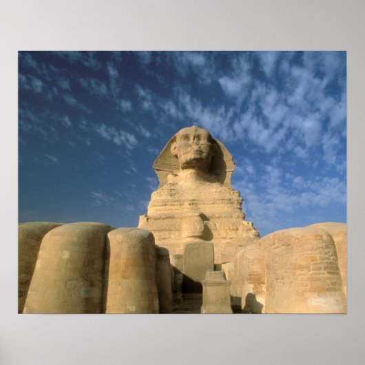 Afrika, Egypte, Caïro, Giza Plateau. Sphinx Poster (Voorkant)