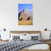 Afrika, Egypte, Caïro, Gizeh. Grote piramiden Canvas Afdruk (Insitu (Slaapkamer))
