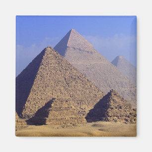 Afrika, Egypte, Caïro, Gizeh. Grote piramiden Magneet