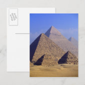 Afrika, Egypte, Caïro, Gizeh. Grote piramides Briefkaart (Voorkant / Achterkant)