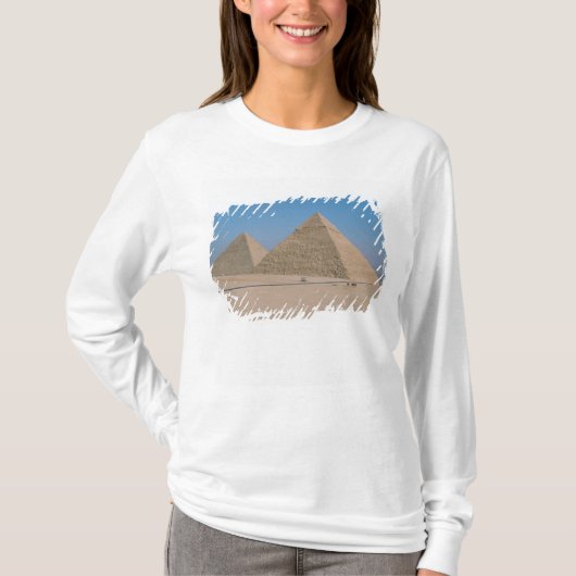 Afrika - Egypte - Caïro - Grote Piramides van Gize T-shirt (Voorkant)