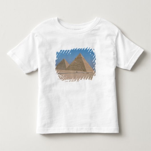 Afrika - Egypte - Caïro - Grote Pyramiden van Giza Kinder Shirts (Voorkant)