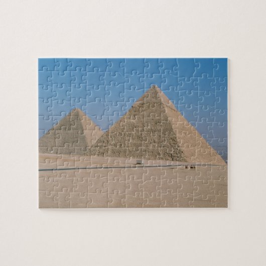 Afrika - Egypte - Caïro - Grote Pyramiden van Giza Legpuzzel (Horizontaal)