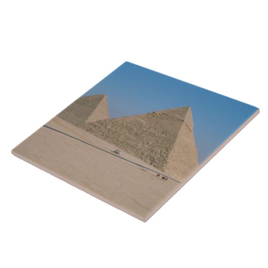 Afrika - Egypte - Caïro - Grote Pyramiden van Giza Tegeltje (Zijkant)