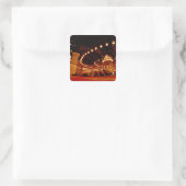 Afrika, Egypte, Caïro, Moskee van Mohammed Ali, De Vierkante Sticker (Tas)
