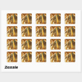 AFRIKA, Egypte, Caïro, Moskee van Mohammed Ali Vierkante Sticker (Vel)