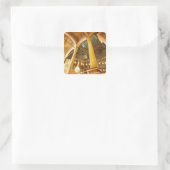 AFRIKA, Egypte, Caïro, Moskee van Mohammed Ali Vierkante Sticker (Tas)