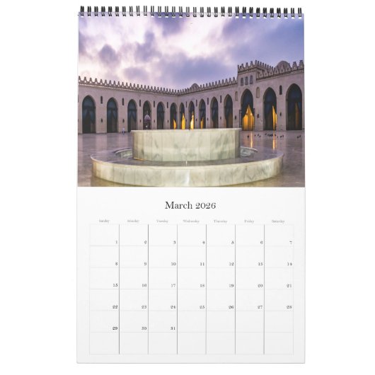 Afrika - Egypte - Kalender (Mar 2026)