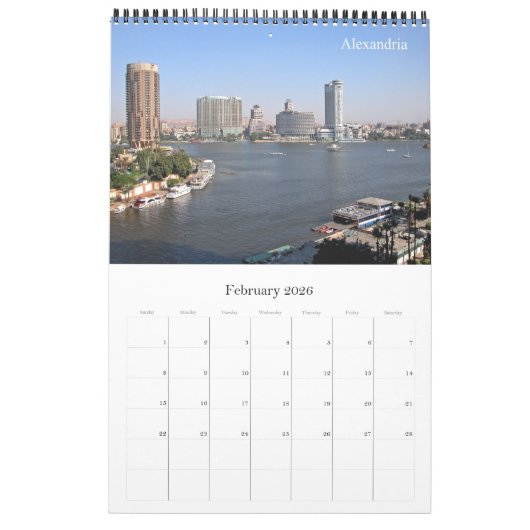 Afrika - Egypte - Kalender (Feb 2026)