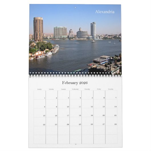 Afrika - Egypte - Kalender (Feb 2026)