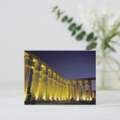 Afrika, Egypte, Luxor. Sun Court of Amenhotep Briefkaart (Staand voorkant)