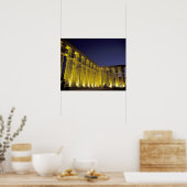 Afrika, Egypte, Luxor. Sun Court of Amenhotep Poster (Keuken)