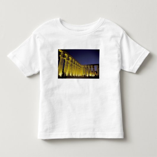 Afrika, Egypte, Luxor. Zonhof van Amenhotep Kinder Shirts (Voorkant)