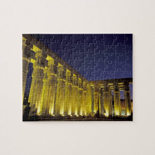 Afrika, Egypte, Luxor. Zonhof van Amenhotep Legpuzzel (Horizontaal)