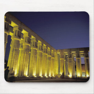 Afrika, Egypte, Luxor. Zonhof van Amenhotep Muismat