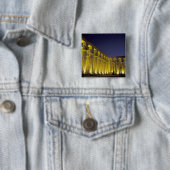 Afrika, Egypte, Luxor. Zonhof van Amenhotep Vierkante Button 5,1 Cm (In situ)