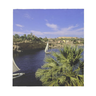 Afrika, Egypte, Opper-Egypte, Aswan. Feluccas 2 Notitieblok
