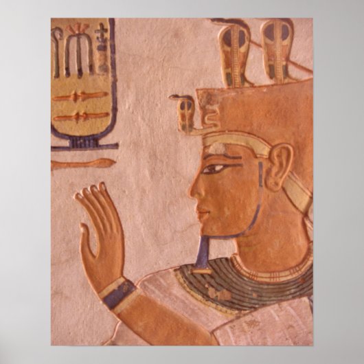 Afrika, Egypte, Vallei der Koningen. Grafwand Poster (Voorkant)