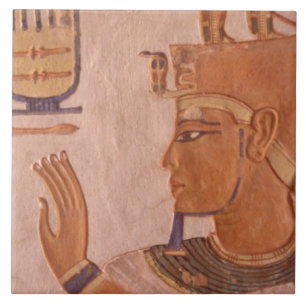 Afrika, Egypte, Vallei van de Koningen. Grafwand Tegeltje