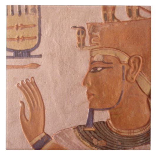 Afrika, Egypte, Vallei van de Koningen. Grafwand Tegeltje (Voorkant)