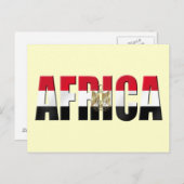 Afrika Egyptisch vlag logo Eagle embleem geschenke Briefkaart (Voorkant / Achterkant)