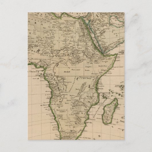 Afrika en Azië Briefkaart (Voorkant)