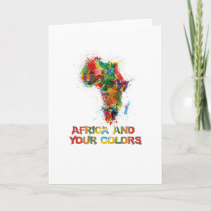Afrika en je kleuren kaart