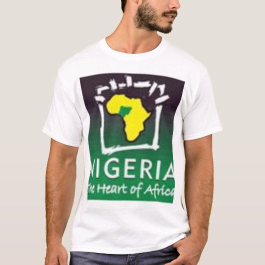 afrika en nigeria t-shirt (Voorkant)