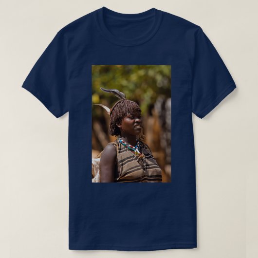 Afrika Ethiopia omo regio Ari Tribe vrouw 2 T-shirt (Design voorkant)