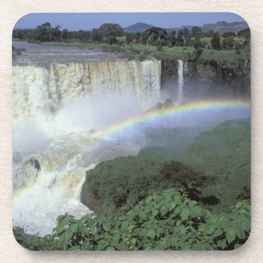 Afrika, Ethiopië, de Blauwe Nijlrivier, Cataract.  Onderzetter (Voorkant)