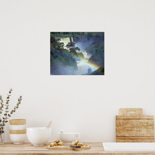 Afrika, Ethiopië, de Blauwe Nijlrivier, Cataract. Poster (Keuken)