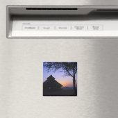 Afrika, Ethiopië, de Omo-rivierregio, zonsondergan Magneet (Insitu (Vaatwasser))