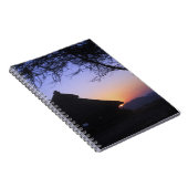 Afrika, Ethiopië, de Omo-rivierregio, zonsondergan Notitieboek (Rechterzijde)