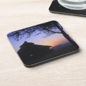 Afrika, Ethiopië, de Omo-rivierregio, zonsondergan Onderzetter (Linkerzijde)