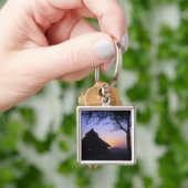 Afrika, Ethiopië, de Omo-rivierregio, zonsondergan Sleutelhanger (Hand)