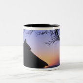 Afrika, Ethiopië, de Omo-rivierregio, zonsondergan Tweekleurige Koffiemok (Center)