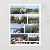 Afrika - Ethiopië - ik hou van - Briefkaart (Voorkant)