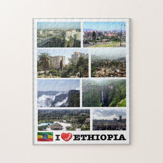 Afrika - Ethiopië - ik hou van - Legpuzzel (Verticaal)