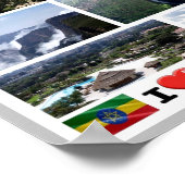 Afrika - Ethiopië - ik hou van - Poster (Hoek)
