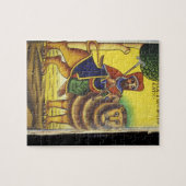 Afrika, Ethiopië. Kunstwerk met Leeuw van Legpuzzel (Horizontaal)