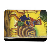 Afrika, Ethiopië. Kunstwerk met Leeuw van Magneet (Horizontaal)