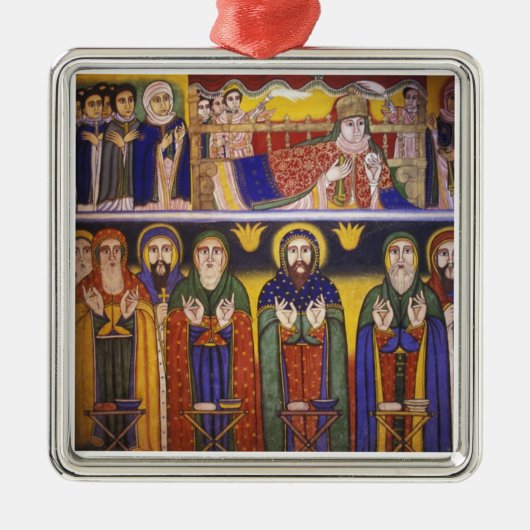 Afrika, Ethiopië. Kunstwerk voor apostelen en Metalen Ornament (Voorkant)