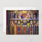 Afrika, Ethiopië. Kunstwerk waarin apostelen en Briefkaart (Voorkant / Achterkant)