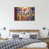 Afrika, Ethiopië. Kunstwerk waarin apostelen en Canvas Afdruk (Insitu (Slaapkamer))